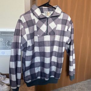 Fleece crew neck. Iron wood trading co.